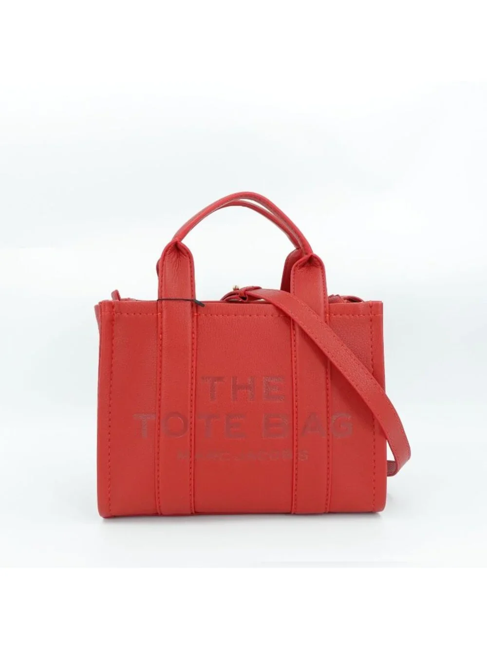 Marc Jacobs Women's The Small Tote Leather Bag Red OS